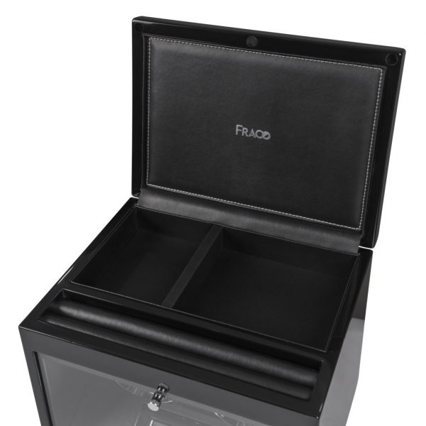 FRACO DX20 BLACK (2 xoay, 2 ngăn chứa đồ) | FRACO.VN | Hộp xoay đồng hồ Fraco