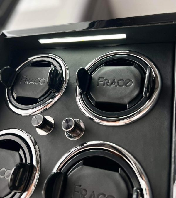 FRACO X600D BLACK (6 xoay) | FRACO.VN | Hộp xoay đồng hồ Fraco