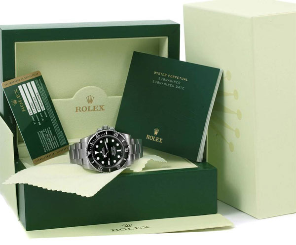 Phiên bản hộp đựng đồng hồ Rolex màu xanh đậm