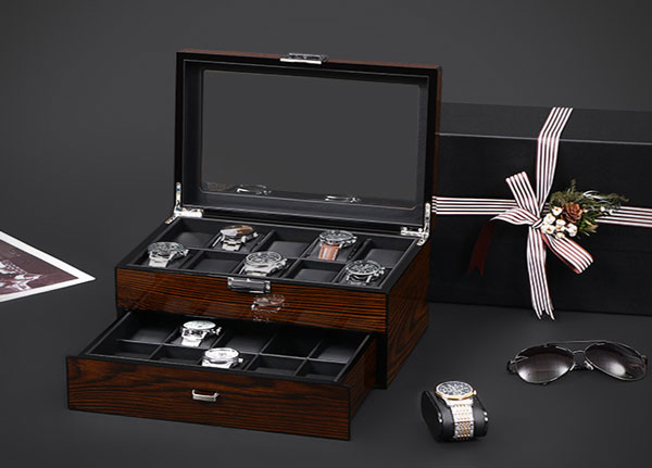 Một mẫu hộp đựng đồng hồ 20 chiếc được làm bằng chất liệu gỗ cao cấp