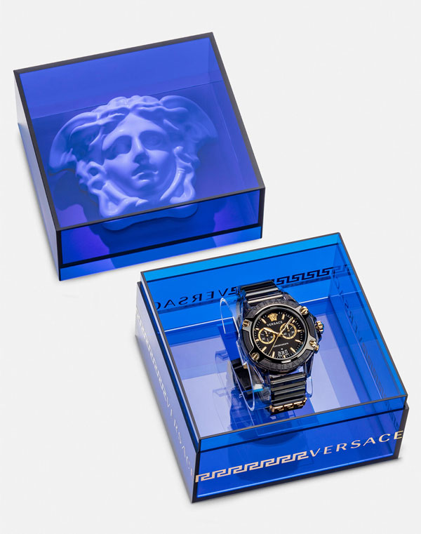 Hộp đồng hồ đặc trưng phong cách Versace