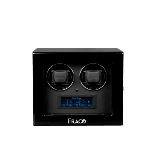 FRACO ZL20 BLACK (2 xoay, khóa vân tay) | FRACO.VN | Hộp xoay đồng hồ Fraco